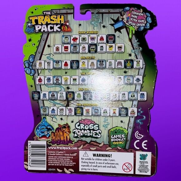NIP Trash Pack Gross Zombies 5 Pack B14 - Picture 2 of 4
